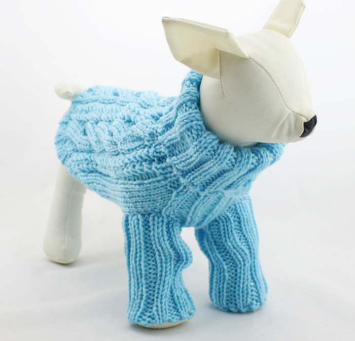 Dog's Turtleneck Cable Sweater